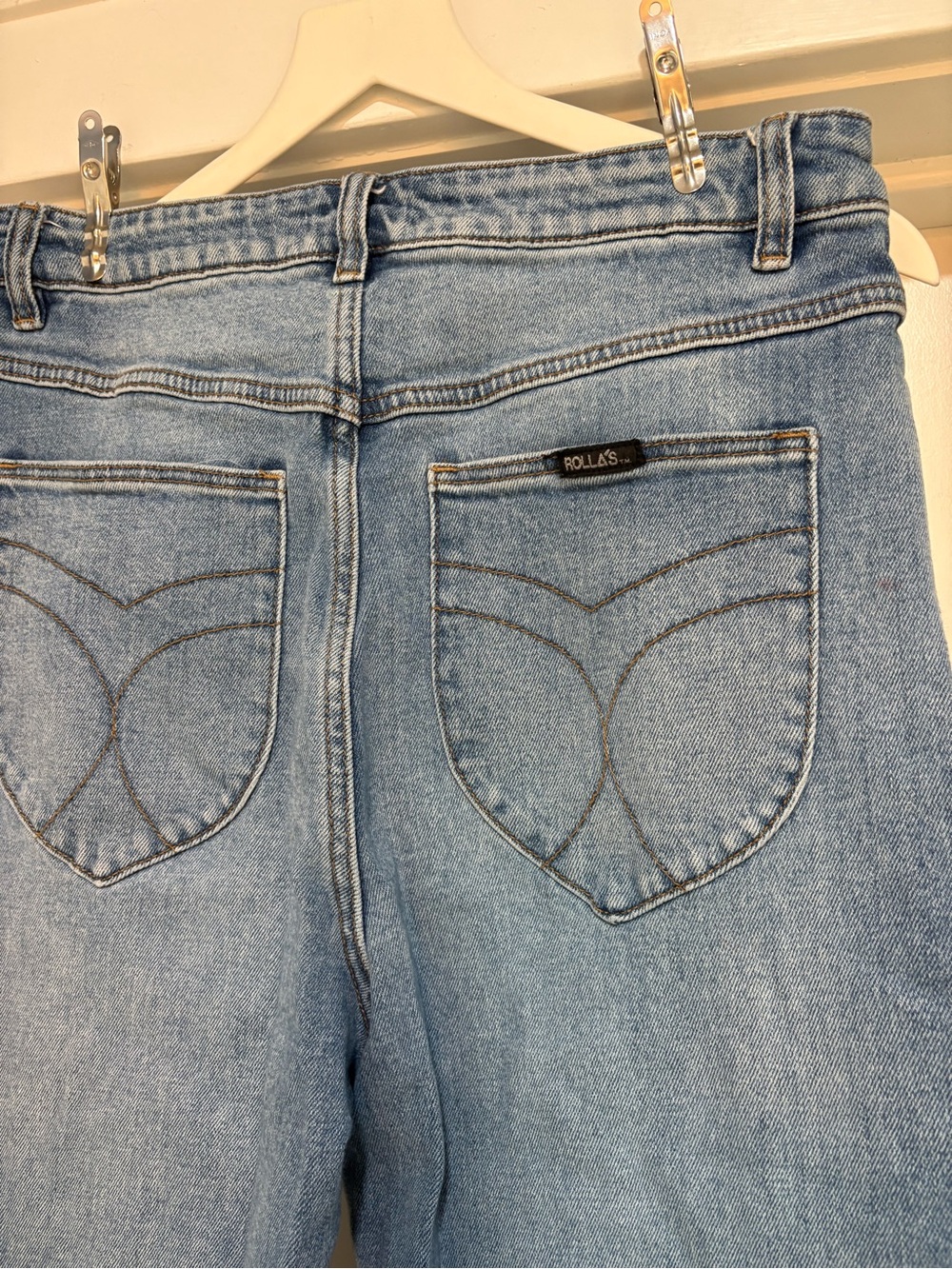 ROLLA’S Eastcoast Wide Leg Flare Jean - Silverlake High Rise Size 31 / US 12 - Picture 7 of 15